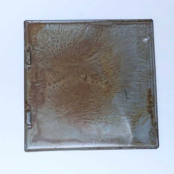 Set of 2 metal plaques Home Wall Decor French Dessert Retro Vintage Distressed - Picture 5 of 9